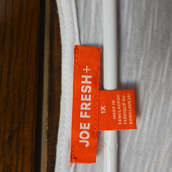 Joe Fresh White sleeveless dress with knitted upper body size 1X - Picture 2 of 5